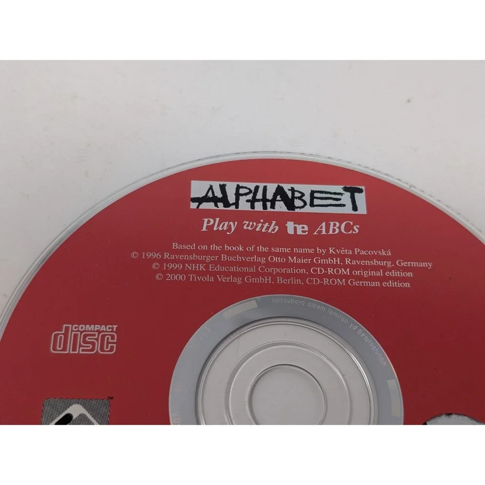 Alphabet Play With the ABCs‎ Kveta Pacovska PC Game Software Art Eductional VTG